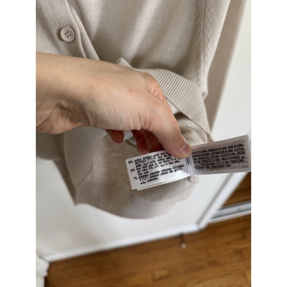 Zara Women's Cardigan Acrylic Wool Blend Medium New - Picture 4 of 5